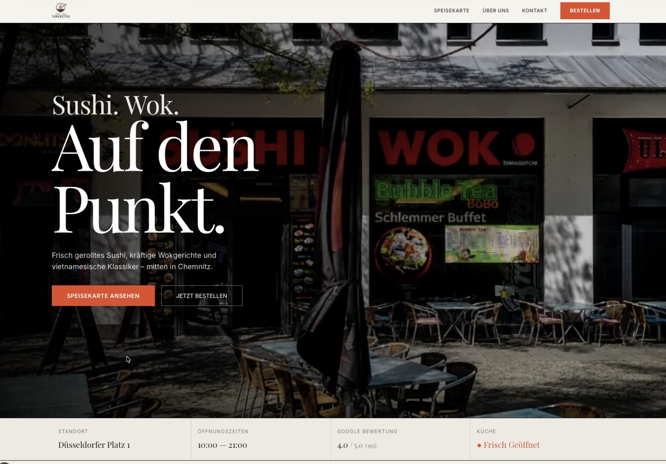 Tamagutchi Sushi Wok — Web Design & Development